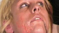 Bizarre Worms Humiliation And Naughty Mess Degradation Of Blonde Slaveslut