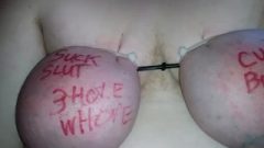 Large Tits Bound With Zip Ties Beaten And Abused