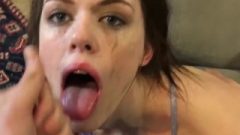 Innocent Thin Girl Gets Brutally Face Ruined And POV Facial I Webcam Couple