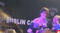 Drunk Bitch Gangbanged By Strangers On Stage