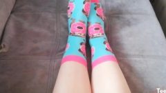 Funny Socks Provoking & Humiliation Task: Take Off My Smelly Sock By Ur Face Hole