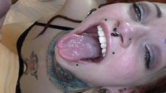 Goth Chick Orally Abused By Stripper – Deepthroat / Facefuck / Raw