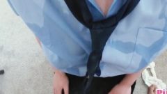 Pawg Chokes On My Married Neighbour’s Tool – College Uniform Covered In Spit