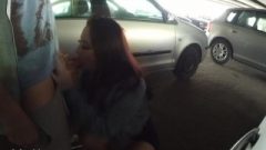 Giving A A Blowjob In The Parking Lot. Wetkelly